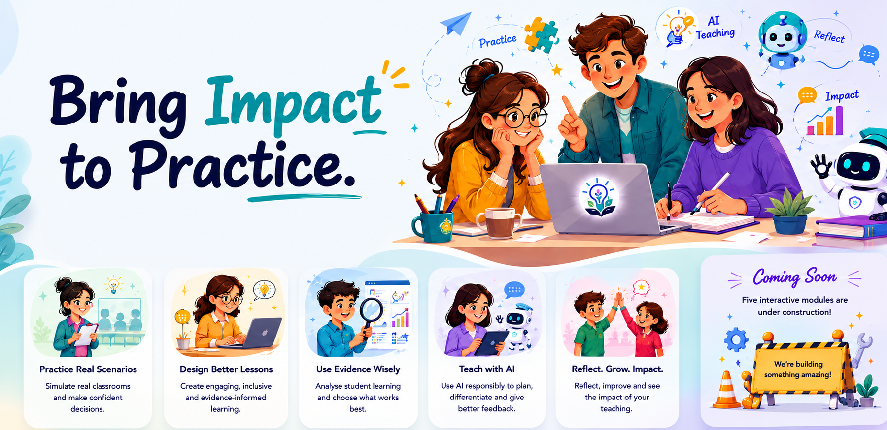 Teacher Practice and Impact Lab interface preview